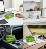 GP Batteries GP15G Greencell R6P/1215/AA Kalem Pil, 1.5 Volt, 40'lı Kutu, Yeşil/Sarı/Beyaz - Seçenekler: 4'lü, 12'li, 40'lı