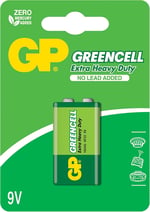 Gp Batteries Gp1604G Greencell 6F22/1222/9V Pil, 9 Volt, 10'Lu Kutu - Seçenekler: 10'lu, Tekli