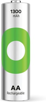GP Batteries ReCyko 1300 AA Kalem Ni-MH Şarjlı Pil, 1.2 Volt, 2'li Kart