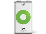 GP Batteries ReCyko 200 9V Boy Ni-Mh Şarjlı Pil, 8.4 Volt, Tekli Kart