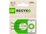 GP Batteries ReCyko 200 9V Boy Ni-Mh Şarjlı Pil, 8.4 Volt, Tekli Kart