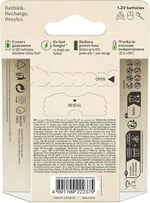 GP Batteries ReCyko 2100 AA Kalem Ni-MH Şarjlı Pil, 1.2 Volt, 6'lı Kart