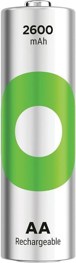 GP Batteries ReCyko 2600 AA Kalem Ni-MH Şarjlı Pil, 1.2 Volt, 4'lü Kart