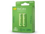 Gp Batteries Recyko+ 2700 Aa Kalem Ni-Mh Şarjlı Pil, 1.2 Volt, 2'Li Kart - Seçenekler: 2'li, 6'lı