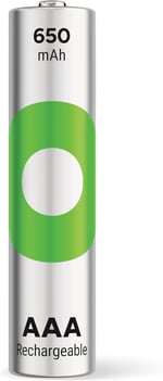 GP Batteries ReCyko 650 AAA İnce Kalem Ni-Mh Şarjlı Pil, 1.2 Volt, 2'li Kart