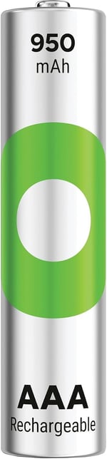 GP Batteries Recyko 950 AAA İnce Kalem Ni-Mh Şarjlı Pil, 1.2 Volt, 4'lü Kart