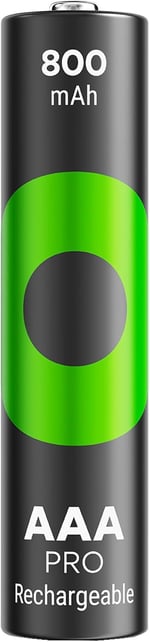 GP Batteries Recyko Pro AAA İnce Ni-Mh Şarjlı Pil, 1.2 Volt, 4'lü Kart