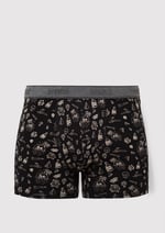 Grafik Baskılı Siyah Boxer 091719-900