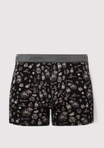 Grafik Baskılı Siyah Boxer 091719-900