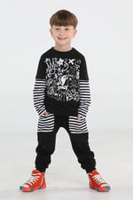 Grafiti Erkek Çocuk Pantolon + T-shirt Takım BN-009