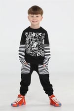 Grafiti Erkek Çocuk Pantolon + T-shirt Takım BN-009