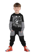 Grafiti Erkek Çocuk Pantolon + T-shirt Takım BN-009
