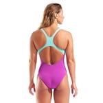 Graphic Swimsuit Swim Pro Back Kadın Pembe Yüzücü Mayo 011182980