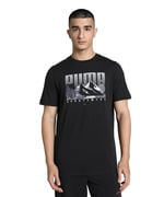 Graphics Mountain Erkek Siyah Günlük Stil T-Shirt 68482801