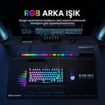 GravaStar Mercury K1 Lite RGB Kablosuz Mekanik Gaming Klavye, İngilizce Q