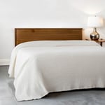 Green Black Lara Prestij Serisi Çift Kişilik Yatak Örtüsü Pike 220x240 Krem, Oeko Tex Standard 100 Sertifikalı %100 Ege Pamuğu