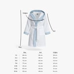 Green Black Power Erkek Çocuk Bornoz Beyaz