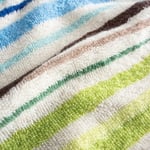 Green Black Stripe Green Kadın Havlu Şortlu Takım %100 Pamuk Renkli Standart