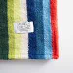 Green Black Stripe Red Kadın Havlu Şortlu Takım %100 Pamuk Renkli Standart