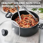 Greenpan Cambridge CW002320 – 002 tencere kapağı/Cam/Alüminyum siyah 24 cm - Seçenekler: 24 cm/3,1l, 24 cm/4,9l Kochtopf