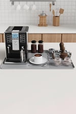 Gri 38,5x58 cm Silikon Kahve Makinesi Pedi Tamper Matı Tamper Tutucu cin963