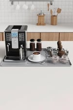 Gri 38,5x58 cm Silikon Kahve Makinesi Pedi Tamper Matı Tamper Tutucu cin963