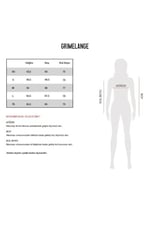 Grimelange Adrıelle Relaxed Fit Nakış Baskılı Örme Bisiklet Yaka Lacivert Sweatshirt