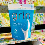 GRIN Çift Flosspyx, Diş İpi Seçimleri, 75 Sayı, Diş Yüzgeçleri, Nane Lezzeti, Geri Dönüşümlü Plastik, 2 Hatlı Güçlü Diş İpi, Daha Uzun Diş İpi Kafası, Yiyecek ve Plak Tuzakları, Güvenli Yumuşak