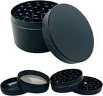 GRINDER Parçalayıcı Metal baharat öğütücü herb spice 4 katmanlı 40MM / 50MM / 63MM (SIYAH, 63MM), ETG-40M-SYH - Bedenler: 40MM, 50MM, 63MM