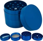 GRINDER Parçalayıcı Metal baharat öğütücü herb spice 4 katmanlı 40MM / 50MM / 63MM (SIYAH, 63MM), ETG-40M-SYH - Bedenler: 40MM, 50MM, 63MM