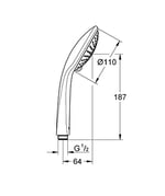 Grohe Euphoria El Duşu 3 Akışlı - 27222000