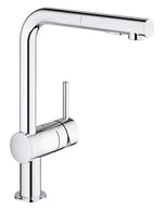 Grohe Eviye Bataryası Spiralli 2 Fonksiyonlu Minta Krom- 30274000