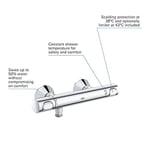 GROHE Precision Flow Termostatik Duş Bataryası, Su Tasarruflu, Krom, 34840000