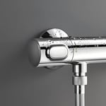 GROHE Precision Flow Termostatik Duş Bataryası, Su Tasarruflu, Krom, 34840000
