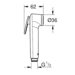 Grohe Tempesta-F Taharet Spreyi için El Duşu 1 Akışlı- 27512001