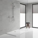 GROHE Vitalio Joy System 260 Yön Değiştiricili Duş Sistemi | Duvar Dışı Bağlantı | 3 Akışlı Tepe Duşu / 3 Akışlı El Duşu / 1750mm & 800mm Duş Hortumu | Su Tasarruflu | Duş Başlığı | Krom | 27357002