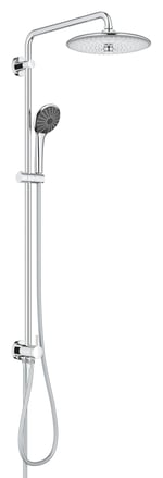 GROHE Vitalio Joy System 260 Yön Değiştiricili Duş Sistemi | Duvar Dışı Bağlantı | 3 Akışlı Tepe Duşu / 3 Akışlı El Duşu / 1750mm & 800mm Duş Hortumu | Su Tasarruflu | Duş Başlığı | Krom | 27357002