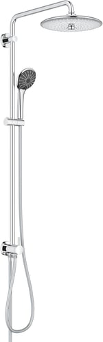 GROHE Vitalio Joy System 260 Yön Değiştiricili Duş Sistemi | Duvar Dışı Bağlantı | 3 Akışlı Tepe Duşu / 3 Akışlı El Duşu / 1750mm & 800mm Duş Hortumu | Su Tasarruflu | Duş Başlığı | Krom | 27357002