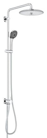 GROHE Vitalio Joy System 260 Yön Değiştiricili Duş Sistemi | Duvar Dışı Bağlantı | 3 Akışlı Tepe Duşu / 3 Akışlı El Duşu / 1750mm & 800mm Duş Hortumu | Su Tasarruflu | Duş Başlığı | Krom | 27357002