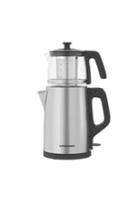 Grundig Tm 2522 Ic Inox Cam Çelik Süzgeçli Çay Makinesi,Renkli