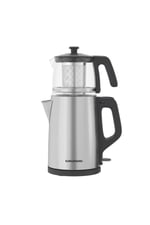Grundig Tm 2522 Ic Inox Cam Çelik Süzgeçli Çay Makinesi,Renkli