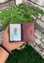 Guard Antik Bordo Hakiki Deri Kartlık Erkek/Kadın P1169
