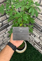 Guard Antik Gri Patlı Tasarım Hakiki Deri Kartlık Erkek/Kadın P5239