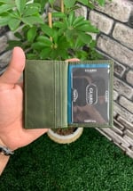 Guard Antik Yeşil Hakiki Deri Kartlık Erkek/Kadın P1169
