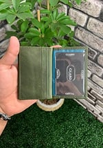 Guard Antik Yeşil Hakiki Deri Kartlık Erkek/Kadın P1169