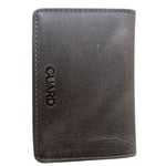 Guard Cüzdan Mini Mıknatıslı Kartlık Kartvizitlik Hakiki Deri 10.5x7.5x2 cm Mini (Gri)