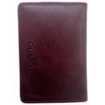 Guard Cüzdan Mini Mıknatıslı Kartlık Kartvizitlik Hakiki Deri 10.5x7.5x2 cm Mini (Bordo)