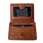Guard Cüzdan Mini Mıknatıslı Kartlık Kartvizitlik Hakiki Deri 10.5x7.5x2 cm Mini (Taba Renk)