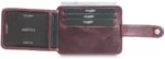 Guard Dikey Crazy Bordo Hakiki Deri Kartlık Erkek/Kadın P5171