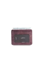 Guard Dikey Crazy Bordo Hakiki Deri Kartlık Erkek/Kadın P5171